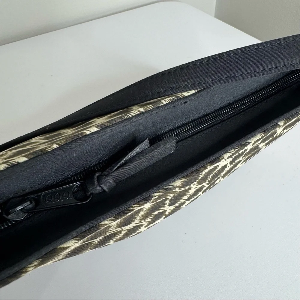 Kathy Ireland Y2K Vintage‎ Animal Print Leopard Neutral Shoulder Bag Nylon